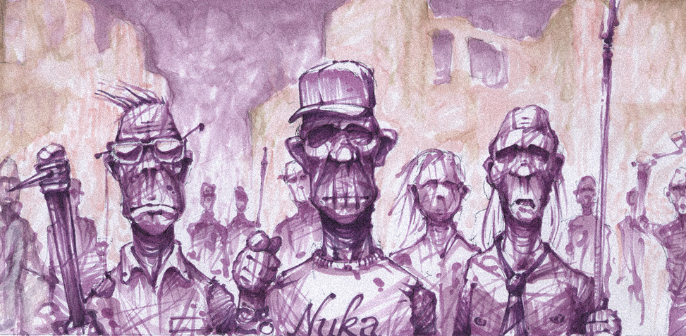 Purple ghouls? Unknown artist.
