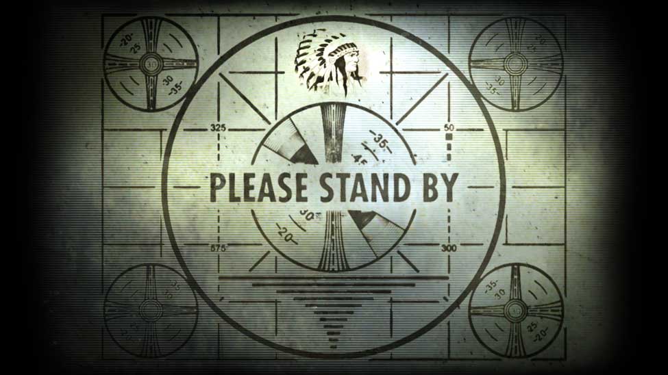 Please Stand By
The teaser art to the teaser trailer on the official Fallout 3 website, 05 June 2007.
Keywords: Please Stand By Fallout 3 bethesda teaser