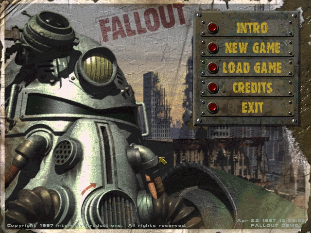 Fallout demo menu
