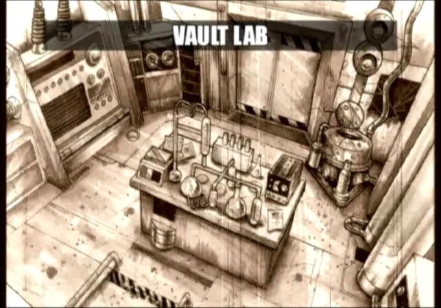 Vault Lab
[url=http://wiki.duckandcover.cx/index.php?title=Vault]Vault[/url] Lab concept art from [url=http://wiki.duckandcover.cx/index.php?title=Fallout:_Brotherhood_of_Steel]FOBOS[/url]
