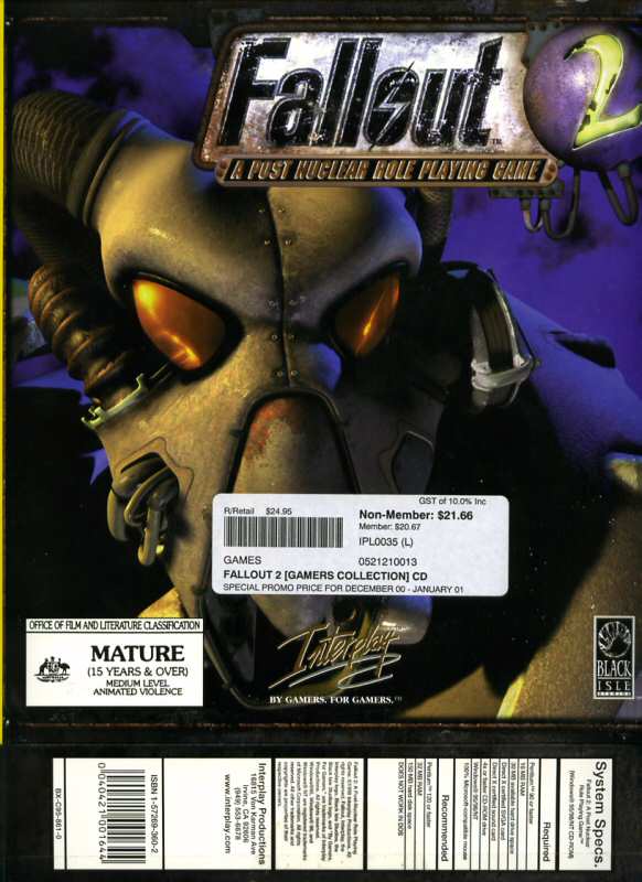 Fallout 2 Cover
The cover of the box!
Keywords: Fallout 2 cover